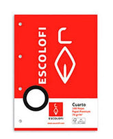 RECAMBIO 4 100H 70GR PAUTA 3M MARGEN 4 TALADROS | 5 UNIDADES | (ESCOLOFI)